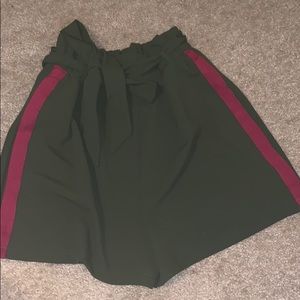 Elastic Waist Tie Shorts